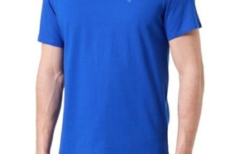 Calvin Klein Uomo T-Shirt Maniche Corte Classic Monogram Tee con Scollo Rotondo, Blu (Ocean Tides), L