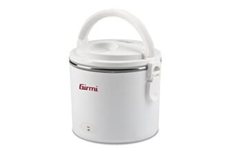 Girmi SC01 Scaldavivande Elettrico Vivandiere, Ciotola in Acciaio INOX, 0.7 Litri, 40 W, Bianco
