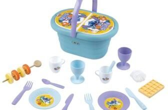 Smoby – Cestino da picnic Stitch, con 19 accessori, impugnatura ergonomica, Dai 3 anni in su, 7600312510