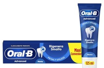 Oral-B Dentifricio Advanced Rigenera Smalto 125ml, Dentifricio Formato Convenienza, Clinicamente Provato, Pulizia Denti Efficace, Alito Fresco, Extra Freschezza Sapore Eucalipto