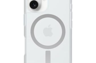 OtterBox Cover per iPhone 16 React Series MagSafe, resistente a shock e cadute fino, cover ultrasottile, testata a norme MIL-STD 810G, Trasparente