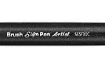 Pentel SESF30 Brush Sign Pen Artist punta pennello extra fine rosso 1 pz