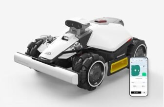 MAMMOTION LUBA mini 2 AWD 1000 Robot Tagliaerba per 1000m², Visione AI Tri-Camera e Posizionamento NetRTK, Mappatura Automatica, DropMow, Pendenza 80%, Altezza di Taglio 20-65mm