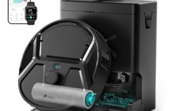 Lefant M210PRO OMNI Robot Aspirapolvere Lavapavimenti con Mappatura, 18000Pa, Rullo Autopulente, Lavaggio Acqua Pulita, Laser dToF, Evita PSD, Anti-Groviglio, Compatto, WiFi 2.4G/5G/Alexa/APP