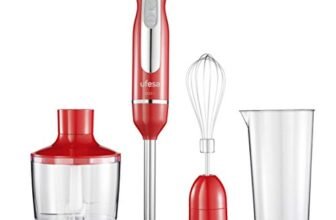 Ufesa Minipimer Frullatore a Immersione, Tritatutto, Potenza 600 W, Accessori Inclusi, Piede Smontabile, Lame ad alta Efficienza, Funzione Turbo, BPA Free, Rosso