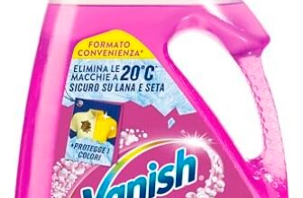 Vanish Oxi Action Multipower Gel Rosa, Additivo Lavatrice Multiazione senza Candeggina, Smacchiatore per Capi Colorati, 1 Confezione da 2.250 L di Smacchiatore per Bucato
