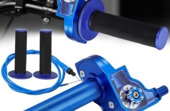 BIUGERCN Gas Rapido Gruppo acceleratore per Moto da 22 mm Gas rapido Domino con Cavo acceleratore per Yamaha YZ YZF PW WR TTR 50-250cc Dirt Pit Bike Scooter Blu