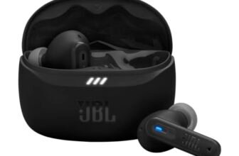 JBL Tune Beam 2 Auricolari Bluetooth True Wireless con Cancellazione del Rumore, 48 Ore di Autonomia, Resistenti ad Acqua e Polvere IP54, Connessione Multipoint, Design Chiuso a Stick, Nero