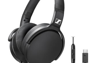 Sennheiser HD 400U – Cuffie over-ear con smart remoto, colore: Nero