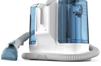 Rivenara Lavatappeti Aspirapolvere Tessuti Divani- 450 W Lava Tappezzeria Asciuga e Aspira Acqua Pulitore per Divano Tappeti Moquette Tappezzeria Scale e Auto Pulisci Lavadivani