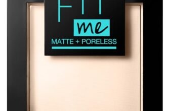 Maybelline Fit Me Matte&Poreless Cipria Opacizzante e Fissante, Pennello e Specchietto Inclusi, 105 Natural