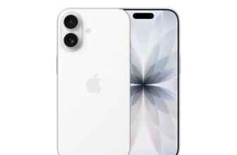 Apple iPhone 17 256 GB: display 6,3″ con ProMotion, chip A19, fotocamera frontale Center Stage per selfie di gruppo più facili, più resistenza ai graffi, un giorno intero di batteria; Bianco