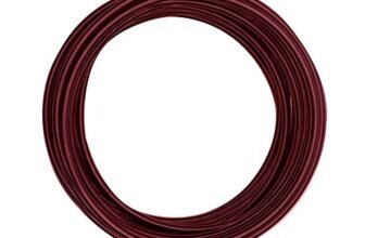 Vaessen Creative Filo di Ferro Modellabile da 10 m x 4 mm Oxblood (Rosso) – Filo Flessibile per Creazioni Floreali, Realizzazione di Gioielli e Modellismo