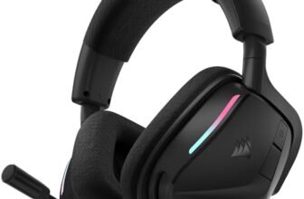CORSAIR VOID v2 Cuffie da Gioco Wireless con Bluetooth per PC, PS5, PS4, Switch e Dispositivi Mobili – Dolby Atmos, Multipiattaforma Dual Wireless, Batteria di Lunga Durata, Ricarica Rapida – Carbonio