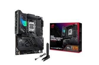 ASUS ROG Strix X870-F Gaming WiFi Scheda madre AMD, 16+2+2 stadi di alimentazione, slot DDR5, quattro slot M.2, PCIe 5.0, GPU di nuova generazione, WiFi 7, USB 10G con PD 3.0 fino a 30W e Aura Sync
