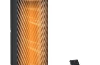 Dreo Termoventilatore a Risparmio Energetico, Riscaldatore in Ceramica PTC Silenzioso, Stufa Elettrica Oscillante a 70° con Telecomando, Timer da 12 Ore, 3 Modalità e 3 Velocità, Solaris Slim H3