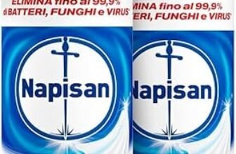 Napisan Spray Disinfettante Milleusi, Disinfettante Spray per Tessuti e Superfici, Fragranza Fresco Pulito, 2 Spray da 400ml (Confezione da 2)