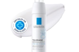 La Roche Posay Toleriane Dermallergo, Crema Lenitiva per Pelli a Tendenza Allergica, Arrossamenti Ridotti e Irritazioni Alleviate, Adatta alle Pelli Sensibili, Con Sphingobioma e Neurosensine, 40 ml