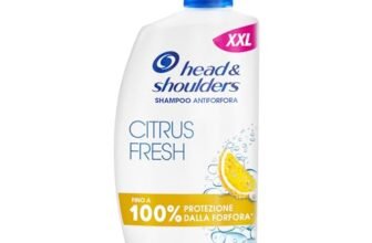 Head & Shoulders Citrus Fresh Shampoo Antiforfora Capelli Grassi 1000ml Flacone con Dosatore. Fino al 100% Protezione dalla Forfora. Clinicamente Testato. Uso Quotidiano. Freschezza agli Agrumi