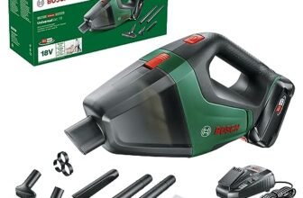 Bosch Aspiratore A Batteria Universalvac 18, Batteria Da 2.5 Ah, Sistema Da 18 V, Confezione In Cartone, Verde