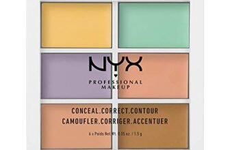 NYX Professional Makeup Palette Colour Correcting, Palette 6 Correttori per Correggere le Imperfezioni, Tonalità Cremose, Confezione da 1
