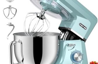 CHeflee Impastatrice Planetaria 2000W Planetaria Professionale 8 Litri Contenitore inox con Maniglia,Sbattitore, Frusta, Gancio per Impastare 6 Velocità