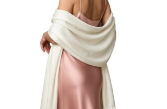 RIIQIICHY Sciarpa Bianco Donna Pashmina Scialle Invernale Caldo Stola Elegante Cerimonia Regalo Donna