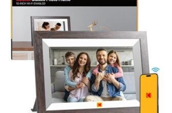 KODAK Cornice Digitale WIFI 10,1 Pollici，Cornice Foto Digitale con Schermo Touch IPS 1280 * 800 e 32GB di Memoria，Cornice Elettronica per Micro SD Card/USB, Rotazione Automatica