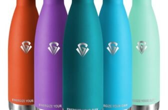 Grsta Borraccia Termica – 500ml – Borraccia Acciaio Inox Senza Perdite, Bottiglia Termica, Senza BPA, Borraccia Palestra Mezzo – Mantiene Caldo per 12 Ore/Freddo 24 Ore