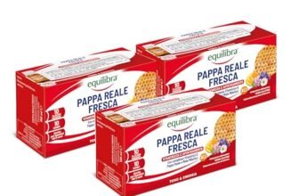 Equilibra Integratori Alimentari, Pappa Reale Fresca, Integratore con Vitamine del Gruppo B, Arricchito con Miele Millefiori, Adatto Anche ai Bambini Sopra i 6 Anni, 3 Confezioni da 10 Flaconcini