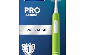 Oral-B Spazzolino Elettrico Ricaricabile Pro Junior Verde, Da 6 Anni In Su. 1 Spazzolino
