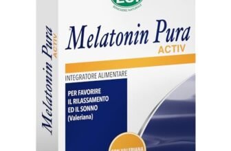 ESI – Melatonin Pura Activ, Integratore Alimentare in Ovalette a base di Melatonina e Valeriana, Favorisce il Sonno e Contrasta lo Stress, Senza Glutine e Vegan, 30 Ovalette