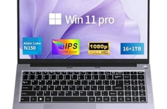 FUNYET Computer Portatile da 15,6 pollici, 16 GB di RAM, 1 TB di SSD, 2026 Nuovo Laptop Win 11 Pro, PC Portatile Processore N150 (fino a 3,6 GHz),6000 mAh, FHD 1920 * 1080 Notebook, viola