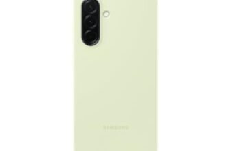 Samsung Silicone Case cover morbida colorata in silicone per Galaxy A36, Light Green
