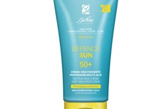Bionike Defence Sun – Crema Solare Viso, Azione Protettiva e Antiossidante, Waterproof e non Appiccicosa, Rafforza e Ripara la Pelle, 50 ml
