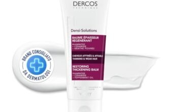 Vichy Dercos, Balsamo Rigenera Spessore, Per Capelli Fini e Deboli, Azione Rigenerante, Capelli Voluminosi e Luminosi, Con Ceramidi, Ramnosio e Vitamina E, Densi-Solutions, 200 ml