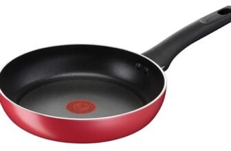 Lagostina Cucina Mediterranea Padella Antiaderente in Alluminio Ø 24 cm, Pentola Induzione, Gas e Forno, Rivestimento Titanium Easy, Manico Ergonomico in Bakelite