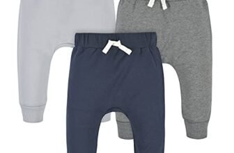 Pantaloni della tuta da jogging Gerber per neonati, confezione da 3, blu scuro/grigio, 18 mesi