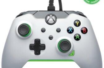 PDP Wired Controller Neon White for Xbox Series X|S, Gamepad, Wired Video Game Controller, Gaming Controller, Xbox One, Officially Licensed – Xbox Series X