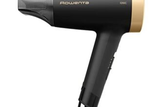 Rowenta CV1811 Express Style, Asciugacapelli, Potente, Super Compatto, Tecnologia Ionica, 2 impostazioni di velocità/temperatura, Design Ultraleggero, Nero