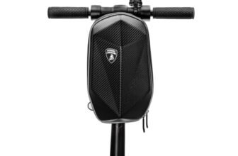 Automobili Lamborghini Borsa Waterproof, impermeabile, per Monopattino, Capacità 2 L, Nero, La-ac-210001