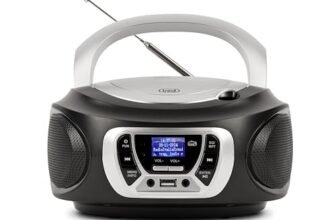 Trevi CMP 510 DAB Stereo Portatile con Radio Digitale DAB e FM RDS, Lettore CD, USB, AUX-IN, Display ad Alta Leggibilità, Antenna Telescopica Orientabile, Nero