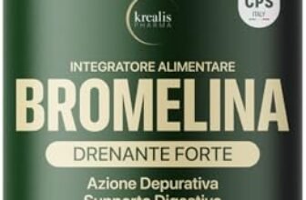 Bromelina Forte Drenante – 5000 GDU/g + 2500 GDU/g – PURA EXTRA forte da Ananas, Azione Anticellulite e Detox, Bromelina Plus Drenante Gambe, Made in Italy
