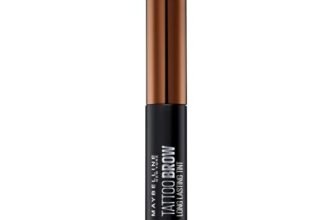 Maybelline New York Tinta Sopracciglia Semipermanente Tattoo Brow Peel-Off, Risultato Definito fino a 3 Giorni, Light Brown (01), 4,6 g