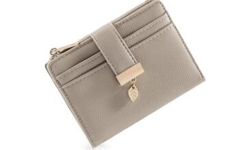 Pomelo Best piccolo portafoglio donna – portafoglio compatto con zip, scomparti per carte e finestra porta documenti – mini portafoglio ideale per viaggio e uso quotidiano