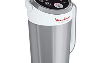 Moulinex LM841110 Easy Soup, Soup Maker con Acciaio Inossidabile, Facile Da Usare per Preparare Zuppe e Frullati, Capacità 1.2 Litri, 4 Programmi di Cottura e Sistema di Mantenimento al Caldo