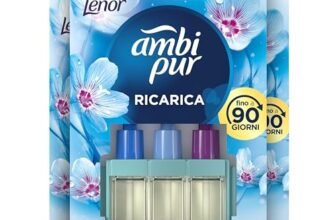 Ambi Pur 3Volution Risveglio Primaverile Ricarica Deodorante Per Ambienti Con Diffusore Elettrico 40ml, 4 pezzi