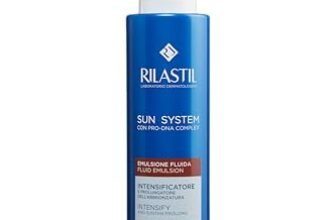 Rilastil Sun System Intensificatore e Prolungatore dell’Abbronzatura, Fluido Viso e Corpo, Texture Leggera, per Tutti i Tipi di Pelle, Confezione da 200ml