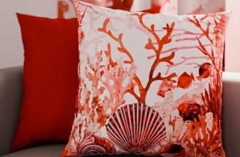 PETTI Artigiani Italiani – Coppia di Federe Cuscino 50×50 cm in Microfibra, Cuscini Arredo Camera da Letto, Divano, Salotto, Set 2 Fodere Copricuscino, Federa Corallo Rosso, 100% Made in Italy