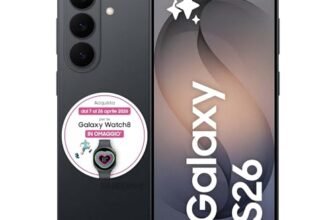 Samsung Galaxy S26 Smartphone AI, 256GB, 3 anni di Garanzia, Processore Avanzato, Assistente Foto, Creative Studio, Camera 50 MP, 4300 mAh, Black [Versione italiana]